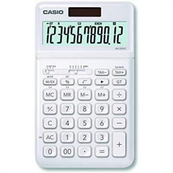 CASIO JW-200SC-WE - Calculadora 1.1 x 10.9 x 18.4 cm, color blanco