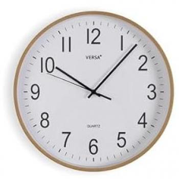 Reloj de Pared Versa Cuarzo Redondo Madera MDF 30 cm
