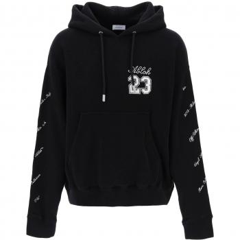 Off-White Skate Hoodie with 23 Logo - Size S - Black