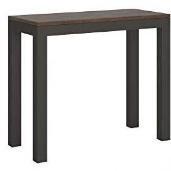Consola Extensible 90x40/196 cm Everyday Small Evolution Estructura Nogal Anthracita