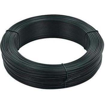 vidaXL Fence Binding Wire 250 m 0.9/1.4 mm Steel Blackish Green