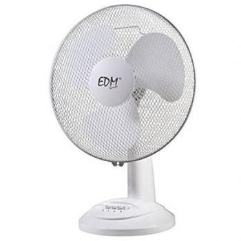 EDM 33963 Ventilador de Sobremesa 35W, Blanco, 30 cm
