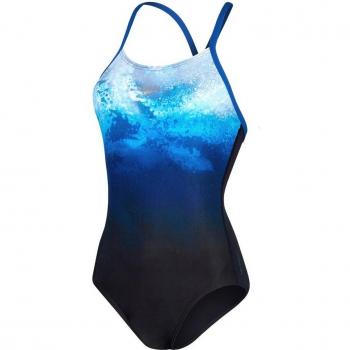 Bañador de Mujer Speedo Placement Digital Fixed Crossback Turquesa TG 28
