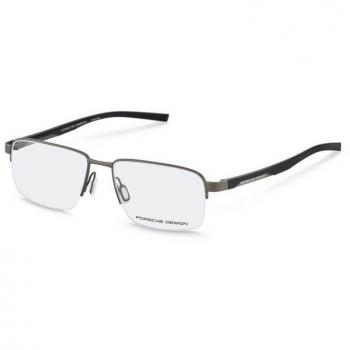 Porsche Design P8747 B Men's Eyeglasses Grey Size 56 - Frame Only / Blue Light Block Available
