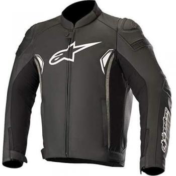 Alpinestars Chaqueta moto Sp-1 V2 Leather Jacket Black Dark Gray, Negro/Gris, 56