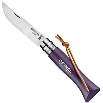 Opinel No. 6 Colorama Pocket Knife - Violet Grey - Engravable/Personalizable