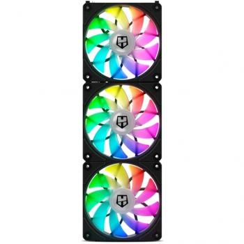 Nox Hummer Easy Link ARGB Pack de 3 Ventiladores 120mm Negros - Iluminación ARGB - Velocidad 500-1500RPM - Ultrasilenciosos