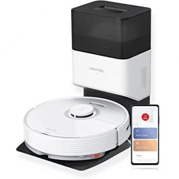 Roborock Q7 MAX + Robot Aspirador con Estación de Vaciado Automático, Recogida automática de Polvo, 4200 Pa, Navegación LIDAR, Control de Voz App, Modelo 2022