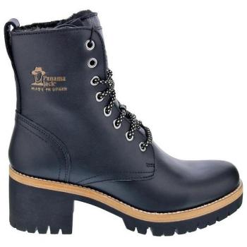 Botas Panama Jack Padma B11 para Mujer, de Piel Waterproof con Forro Interior de Pelo y Tacón Bloque en Color Negro
