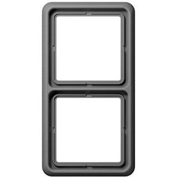 Marco 2 elementos gris JUNG 0712054004