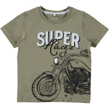 NAME IT Camiseta Manga Corta Niño ERBEN - 104, Dusky Green