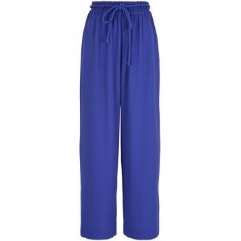Emporio Armani Women's Drawstring Trousers, Blue, Size 42