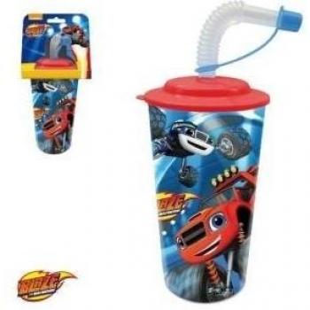 Vaso con tapa y caña de Blaze