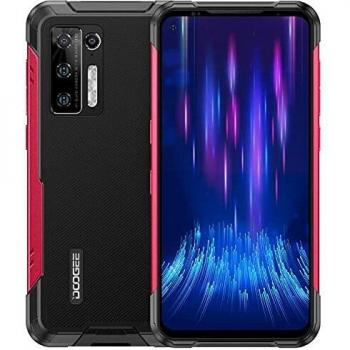 DOOGEE S97 Pro Smartphone Resistente con Telémetro Láser, Helio G95 8GB+128GB,Teléfono Móviles Antigolpes Android 11,Batería 8500mAh,IP68 Impermeable,Cámara Cuatro 48MP,Carga Inalámbrica NFC Rojo