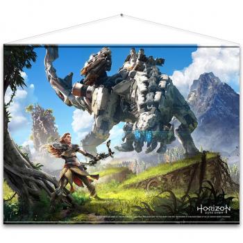 Póster de Tela Sin Marco Horizon Zero Dawn 100 x 77 cm - Decoración de Habitación, Merchandising de Videojuegos, Arte de Aloy