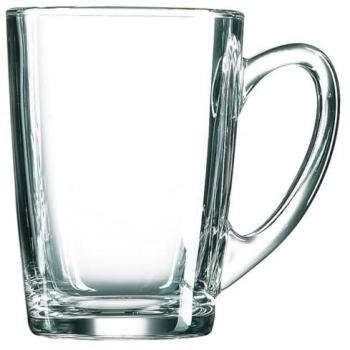 Taza Luminarc New Morning Desayuno Transparente de Vidrio (320 ml) - Pack de 6 Unidades