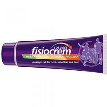 Fisiocrem Solugel 60ml - Muscle Massage Cream, soothing gel for muscle and joint pain relief, contains natural ingredients like arnica, calendula, and menthol, non-greasy formula, suitable for all skin types