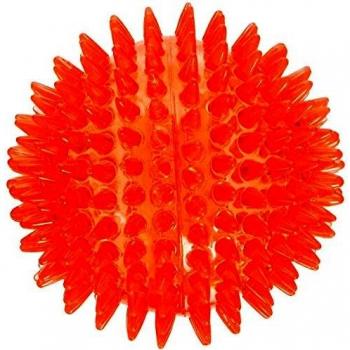 Rosewood Jolly Doggy Catch and Play Spikey Rubber Ball for Dogs, 8 cm, Assorted Color