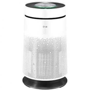LG PURICARE 360 SINGLE AS60GDWV0 - Purificador de aire 360º con filtro HEPA 13, WiFi, ThinQ, Ionizador Plasmaster, Sensor calidad del aire y gases y función Clean Booster - Color Blanco
