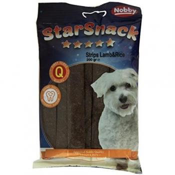 Golosinas para perros Nobby StarSnack Strips de Cordero y Arroz 200 g