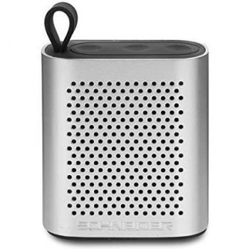Schneider ALTAVOZ BT GROOVE MICRO PLATA · Potencia total: 5W · Bluetooth 4.0, hasta 10 metros de alcance · Batería: 450 mAh · Duración de la batería: 3 horas de reproducción