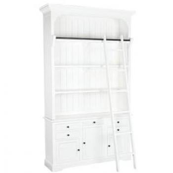 Estantería de Madera MDF Blanca DKD Home Decor 137 x 38 x 234 cm