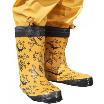Mountain Warehouse Kids II Dinosaur Winter Wellington Boots - Yellow - Size: 8