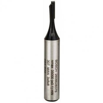 Bosch 2 608 628 376 - Fresas de ranurar - 8 mm, D1 3 mm, L 8 mm, G 51 mm