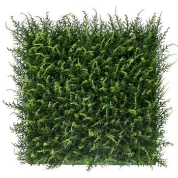 Jardín Vertical Halepensis Bonerva | Pack 4 Piezas 50x50cm | Planta Artificial para Decoración de Pared en Interior y Terrazas