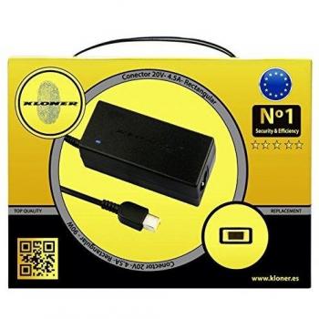 Kloner KLE90YGOLD Interior 90W Negro adaptador e inversor de corriente - Fuente de alimentación