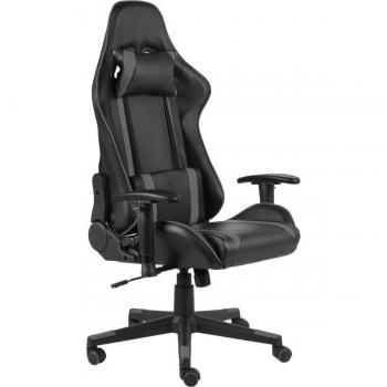 Silla Gaming Ayton Altura Regulable + Respaldo Reclinable Gris 123-133X60x69 Cm
