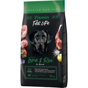 Fitmin For Life Cordero con Arroz - Alimento Seco para Perros - 12 kg