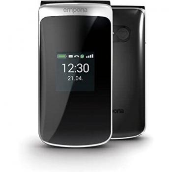 Teléfono Emporia TOUCHsmart 2 - Básico, Pantalla Táctil de 3.25, 8GB, Conectividad 4G, Diseño Plegable y Teclas Grandes