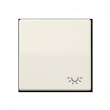 Tecla para mecanismo simple con símbolo luz blanco marfil de la marca Jung