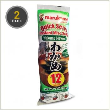 Marukome Instant Miso Soup Paste Sachets With Wakame 12x18g
