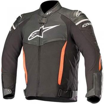 Alpinestars Chaqueta moto Sp X Jacket Black Red Fluo, Negro/Rojo, 52
