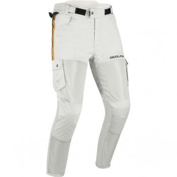 Segura Mojo Pantalones Textiles de Moto Gris-Marrón 2XL