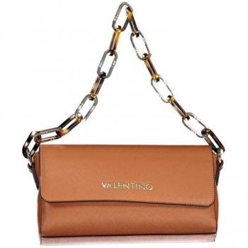 Valentino by Mario Valentino Brown Polyethylene Handbag with Chain Handle, Shoulder Bag for Women, ONE Size