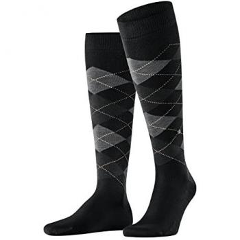Calcetines largos de hombre Burlington Manchester, rombos, talla única, ecológicos