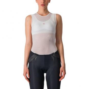 Camiseta Interior Sin Mangas Castelli Pro Mesh Blanca Mujer - L
