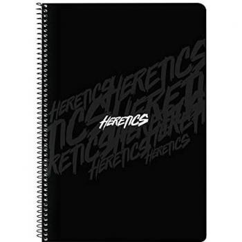 Libreta Folio 80 hojas Tapas Duras 1Diseño Team Heretics, 215x10x310 mm