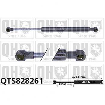 Amortiguador de maletero QUINTON HAZELL PEUGEOT 208 I, Fuerza de expulsión: 460N, QTS828261