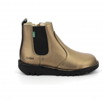 Kickers Kick Yoto Girls' Chelsea Boots - Bronze