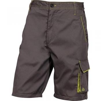 Delta plus - Bermuda panostyle poliester algodón gris/verde talla -l