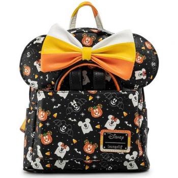 Mochila + Diadema Orejas Spooky Halloween Mickey y Minnie Disney Loungefly 27 cm