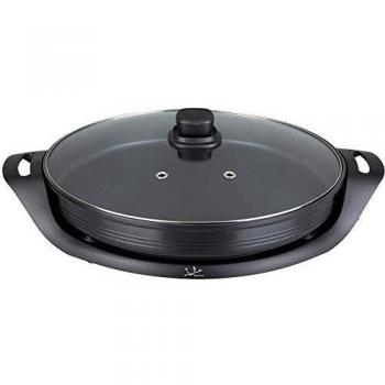 Jata PE638 Sartén Paellera Eléctrica 38 cm de Diámetro y 5 cm de Profundidad Antiadherente Libre de PFOA Válvula de Salida de Vapor Distribuye el Calor de Forma Uniforme