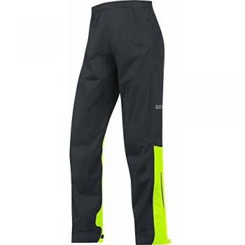 Gore Wear, Hombre, Pantalones impermeables de ciclismo, C3 TEX Active Pants, Talla: XXL, Color Negro/Amarillo neón, 100035