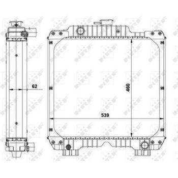 Radiador de refrigeración del motor NRF 54069