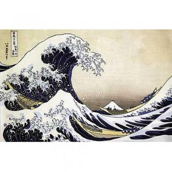 Puzzle de Madera Hokusai La Vague - 80 Piezas Multicolor