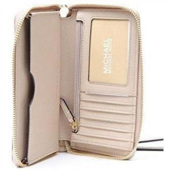 Michael Kors Cartera Michael Kors Jet Set Travel 32H4Gtve9L Lg Flat Mf Phn BISQUE
